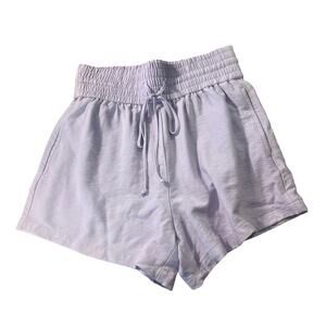 Nordstrom Open Edit Light Purple High Rise Drawstring Shorts Size Small